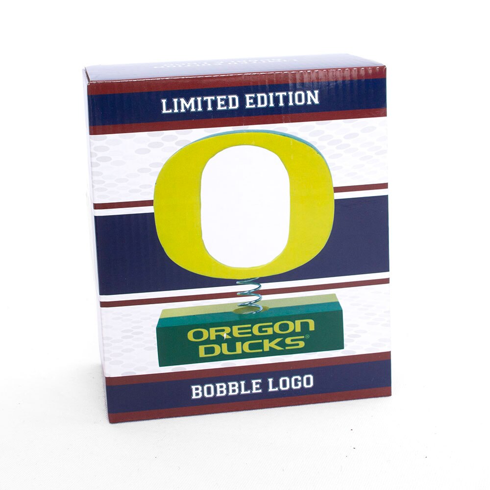 Classic Oregon O, Green, Novelty, Gifts, 8", Bobble head, Oregon Ducks, Platform, 829200